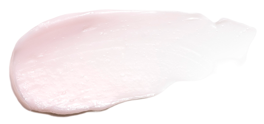 Rosa kräm utsmetat.