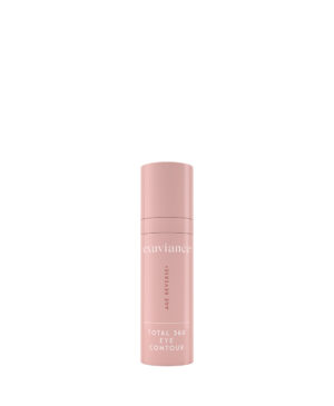 Exuviance produkten total 360 eye contour mot en vit bakrund.